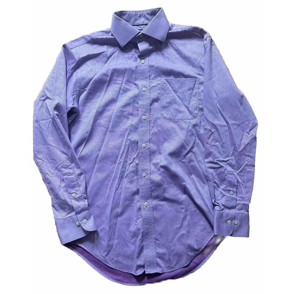 Ralph Lauren Men's 15.5-32/33 Green Label Purple Diamond Classic Fit Shirt